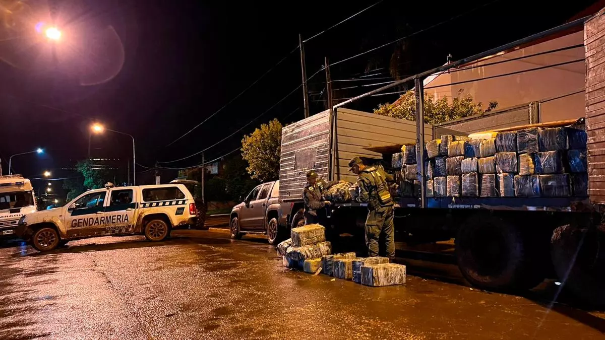 Gendarmería decomisó más de cinco toneladas y media de marihuana que