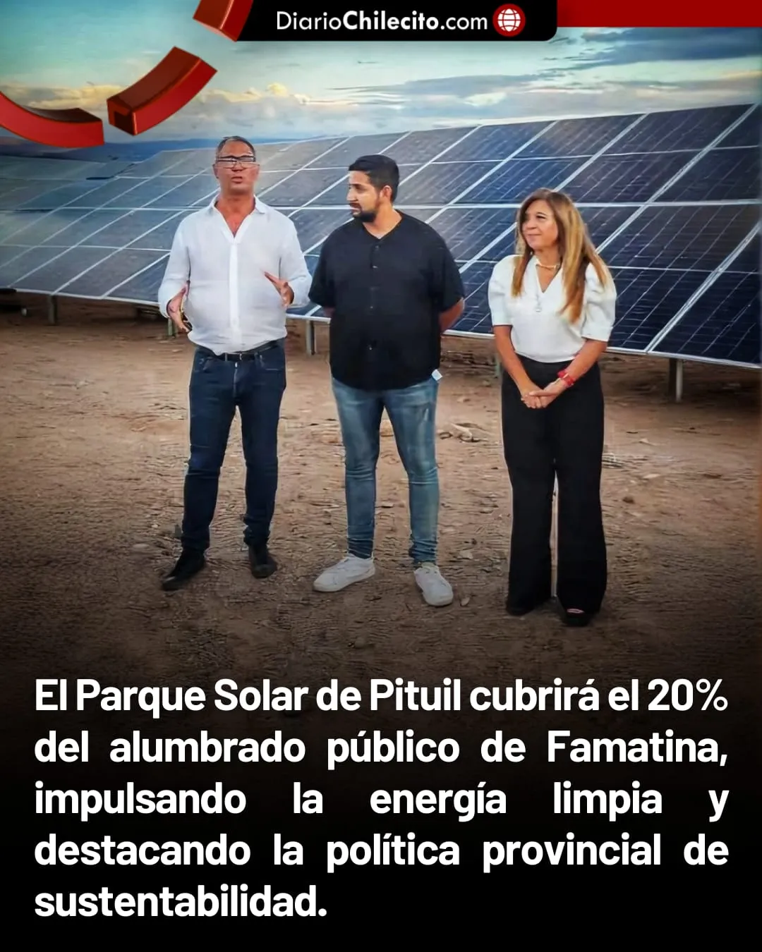 El Parque Solar de Pituil cubrirá el 20 del alumbrado público de