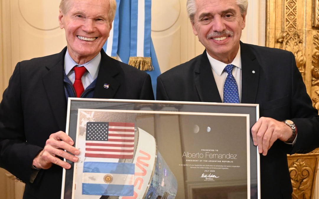 Nación oficializó junto a la NASA la adhesión a los Acuerdos Artemisa de cooperación espacial internacional