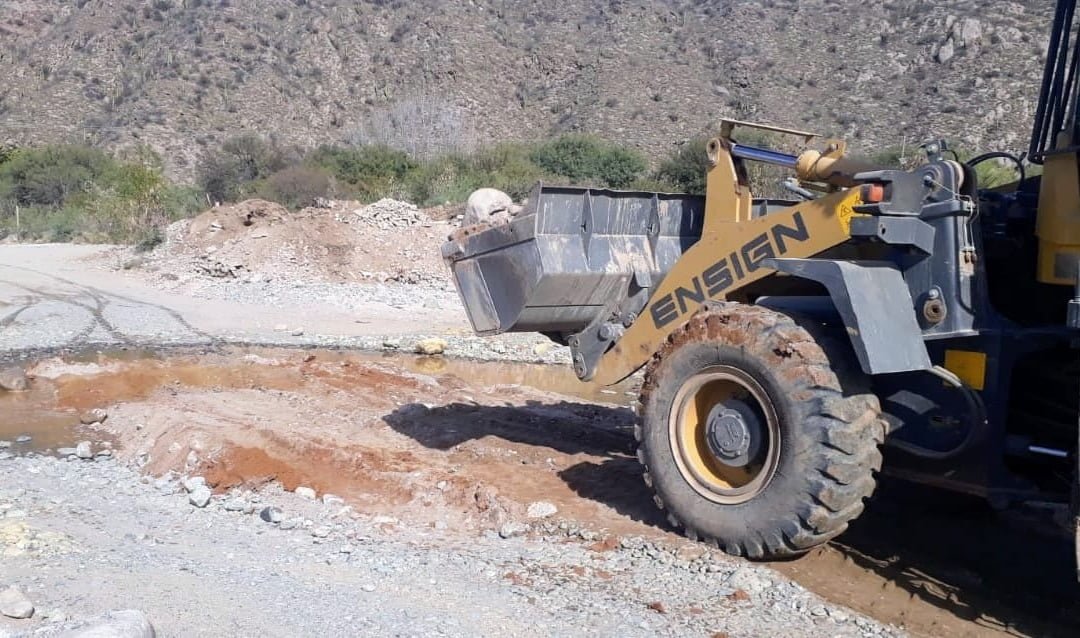 Realizaron trabajos de nivelación en el cruce de río entre La Puntilla – Los Sarmientos