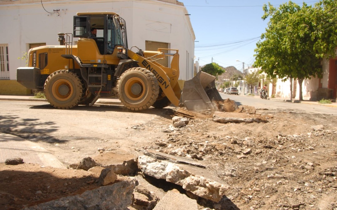 El Municipio realizó tareas de reparación del asfaltado en calle 9 de Julio