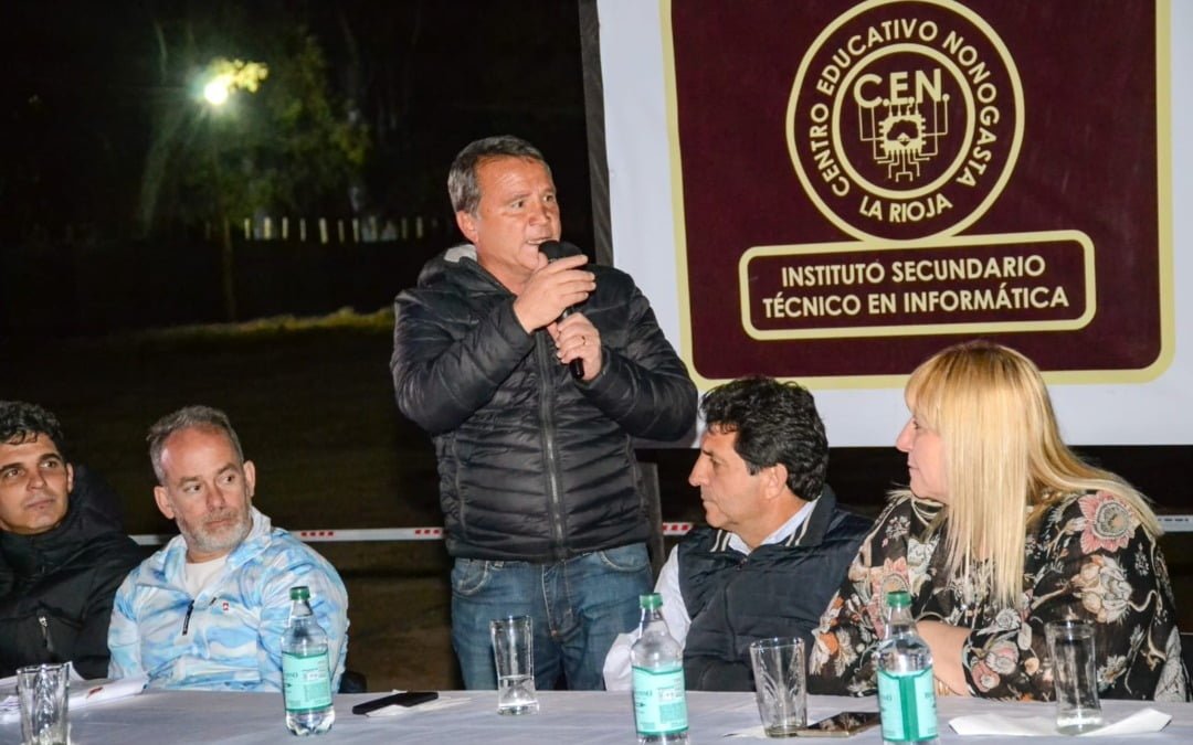 Anuncian construcción de un moderno edificio educativo en  Nonogasta