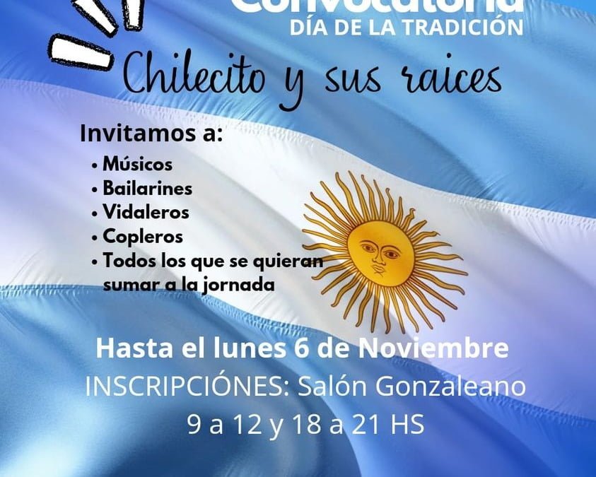 Cultura convoca a participar en jornada por el  Día de la Tradición