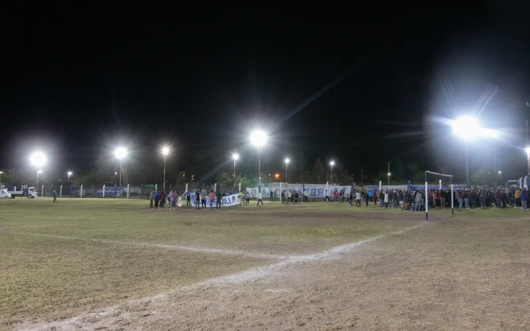 La Provincia inauguró nueva iluminación en el Club San Francisco de la Capital