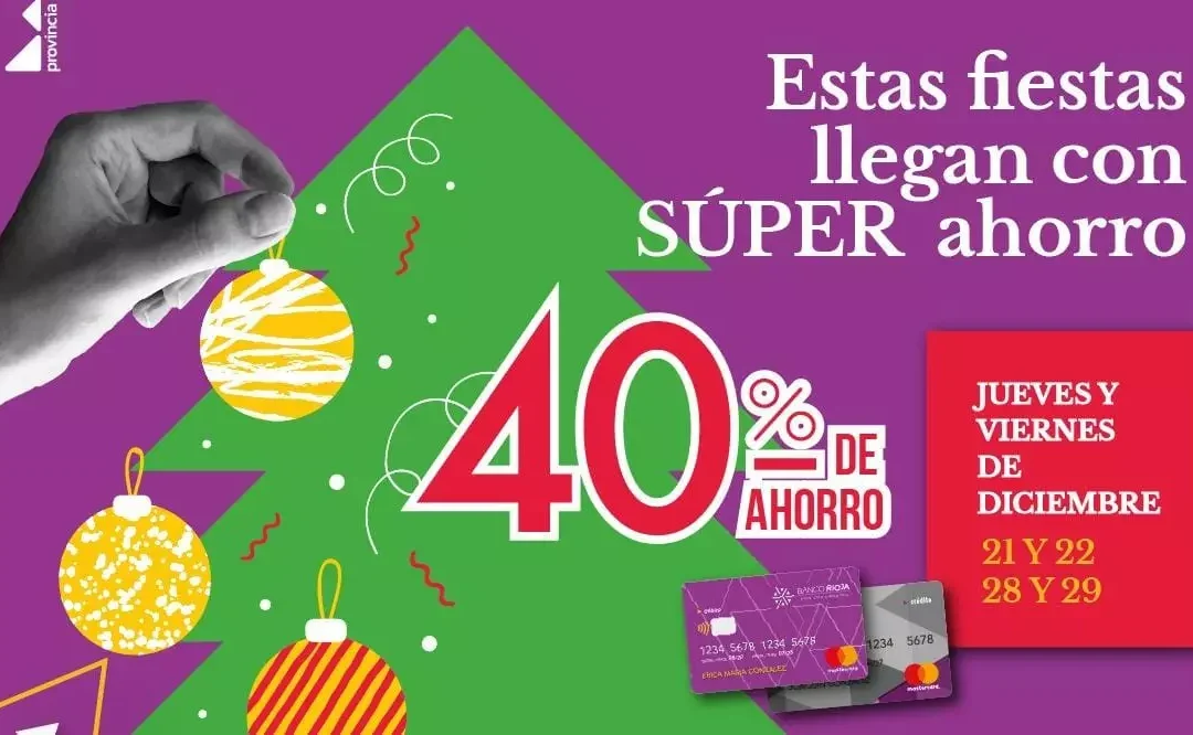 Arranca hoy la promo “Te Súper Banco Fiestas”