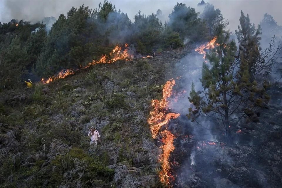 Colombia sufre múltiples incendios forestales tras altas temperaturas récord