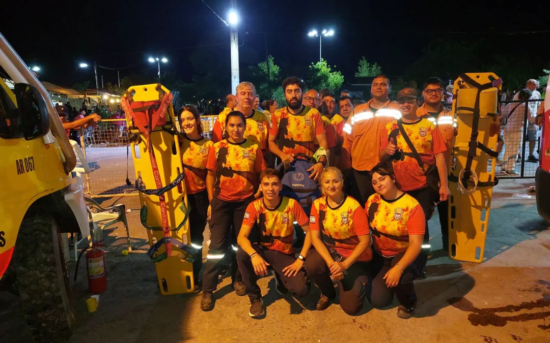 Bomberos realizaron tareas de prevención y asistencia durante los corsos en Chilecito