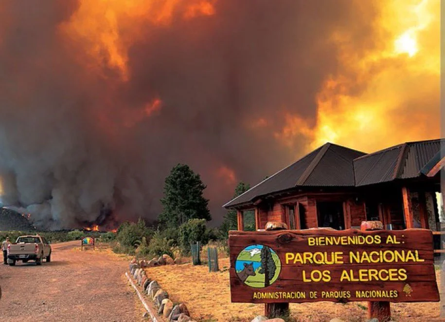 Más de 3500 hectáreas afectadas, y evacuaciones preventivas tras incendio forestal en Los Alerces