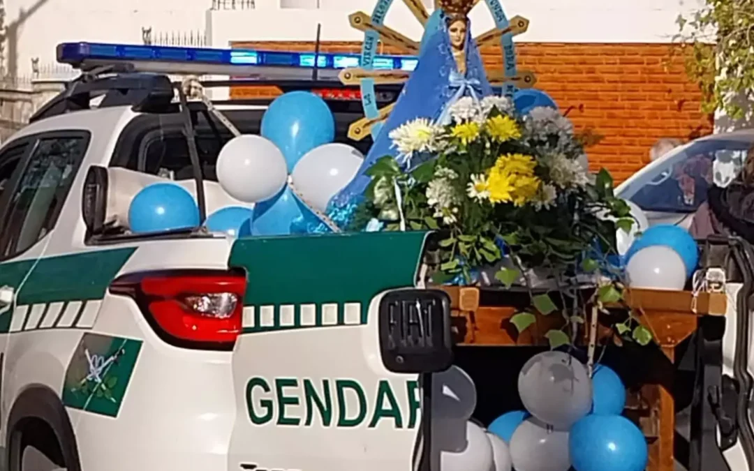Virgen de Luján: Procesión en barrio El Parque