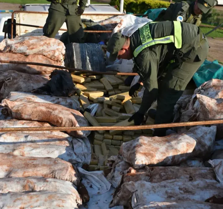 Corrientes: Gendarmería encontró más de 6 mil kilos de marihuana oculta en un camión, debajo de un cargamento de mandioca