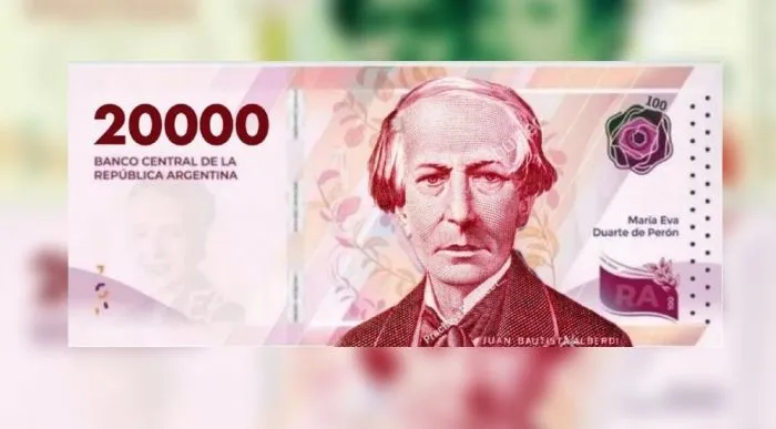 Argentina recibirá 230 millones de billetes de $20. 000 desde China a fines de octubre