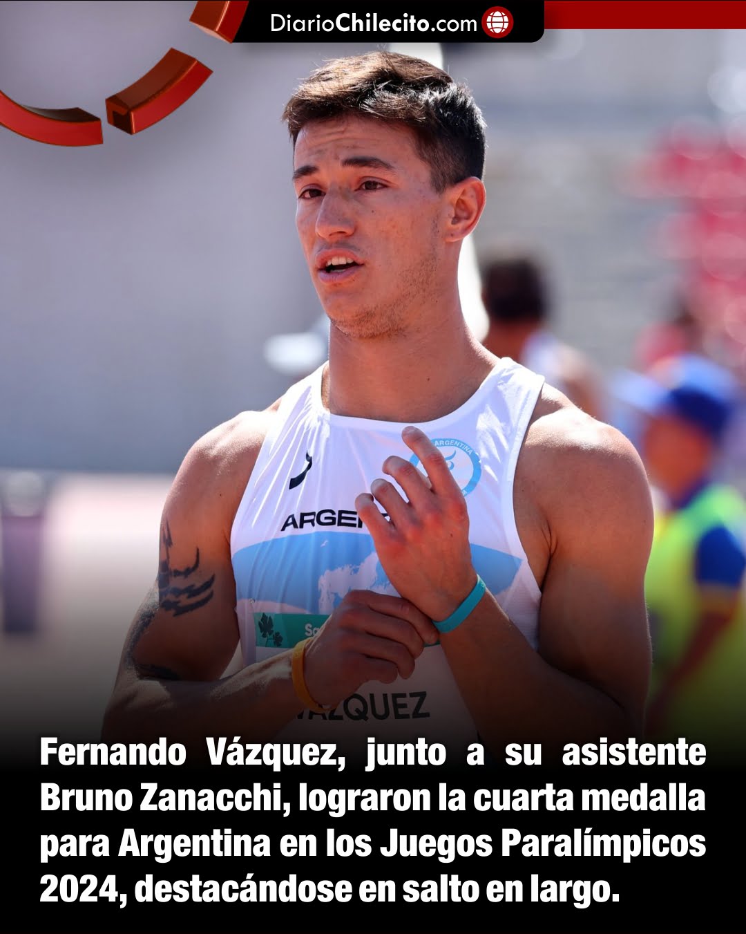 Fernando Vázquez logró la cuarta medalla para Argentina en los Juegos