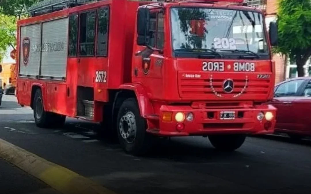 Incendio en fábrica de alfajores Jorgito en Boedo