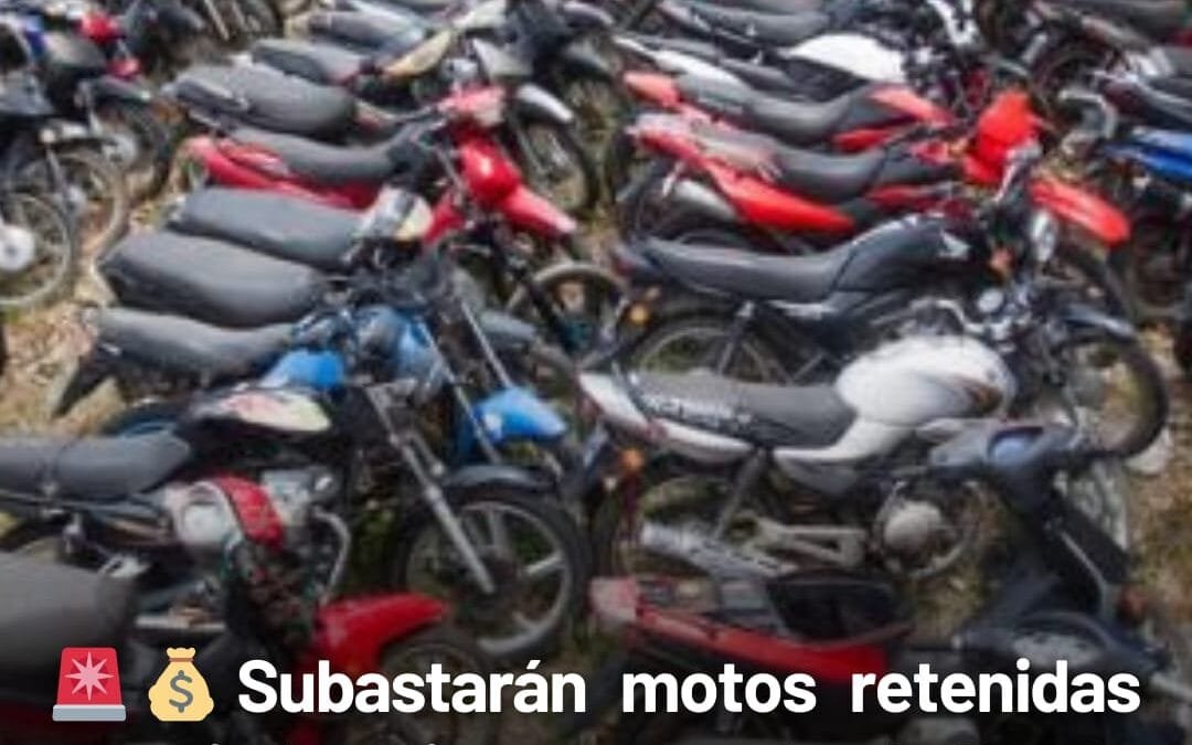 Subastarán motocicletas retenidas por infracciones en la Capital