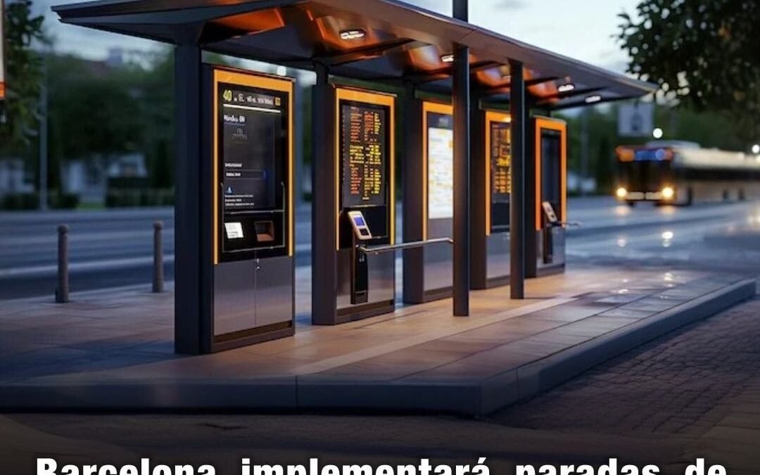 Barcelona implementará paradas de colectivo con inteligencia artificial