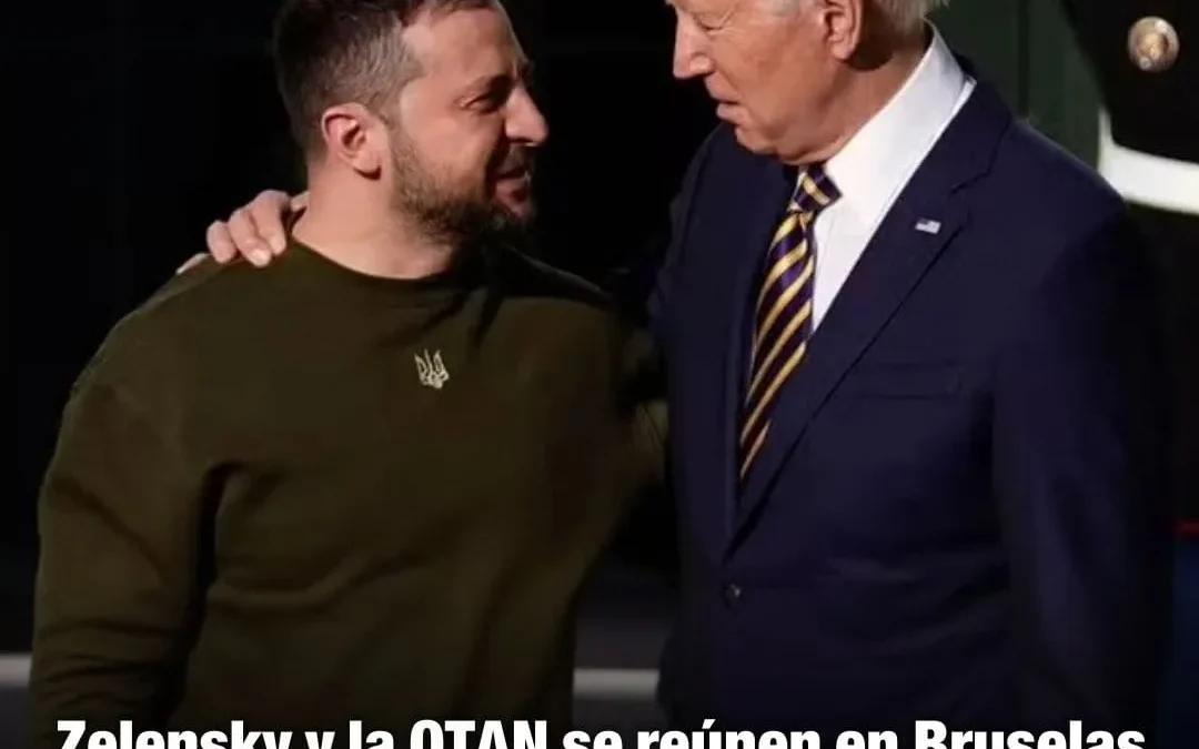 Zelensky y la OTAN se reúnen en Bruselas para coordinar respuesta contra Rusia