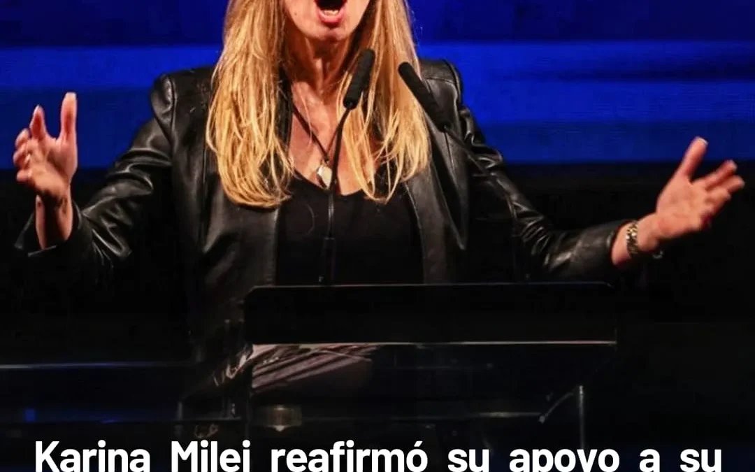 Karina Milei reafirmó su apoyo a su hermano Javier y no descartó ser candidata en 2025