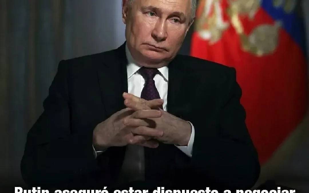 Putin aseguró estar dispuesto a negociar la paz con Ucrania