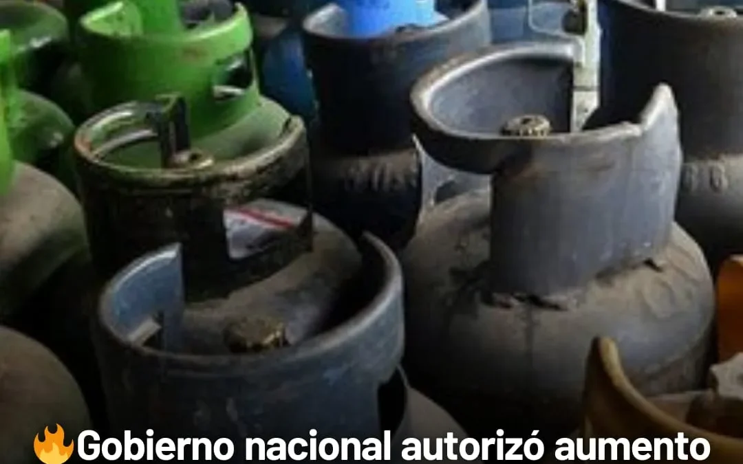 Gobierno nacional autorizó aumento de hasta 21% en las garrafas