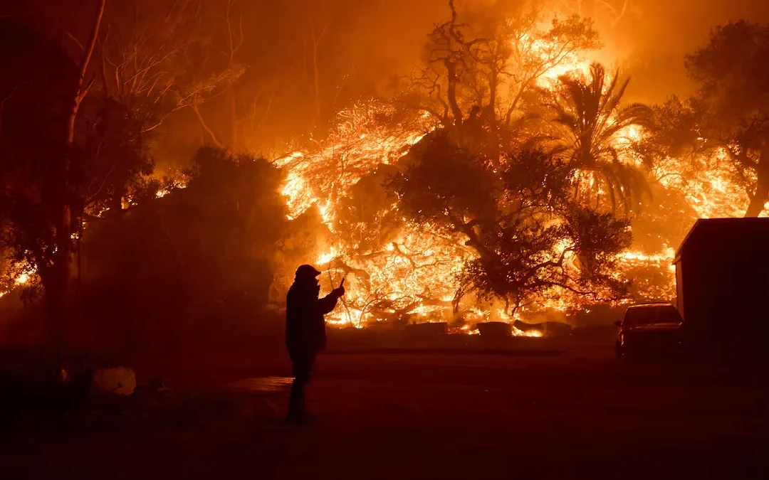 Incendio forestal continúa arrasando la costa de Estados Unidos. El siniestro ya consumió más de 1600 hectáreas y amenaza a 800 estructuras