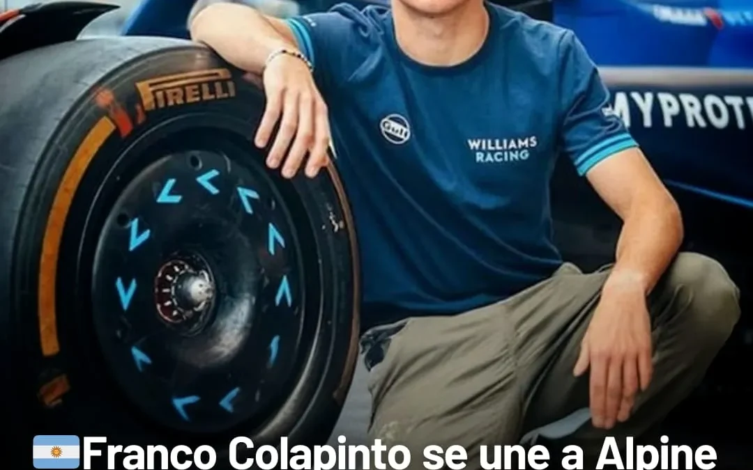 Franco Colapinto se une a Alpine como piloto de reserva para 2025