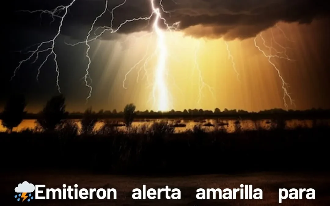 Emitieron alerta amarilla para Chilecito y Famatina: posibles tormentas severas con intensa actividad eléctrica