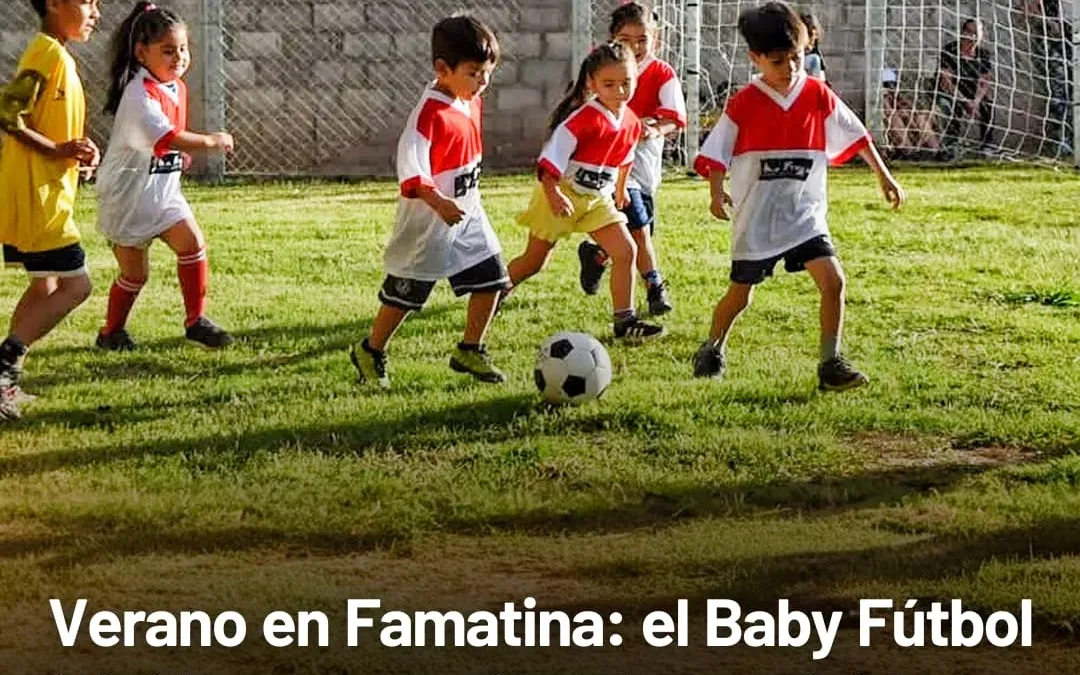 Verano en Famatina: el Baby Fútbol inició una serie de actividades recreativas que llegarán a cada localidad del departamento