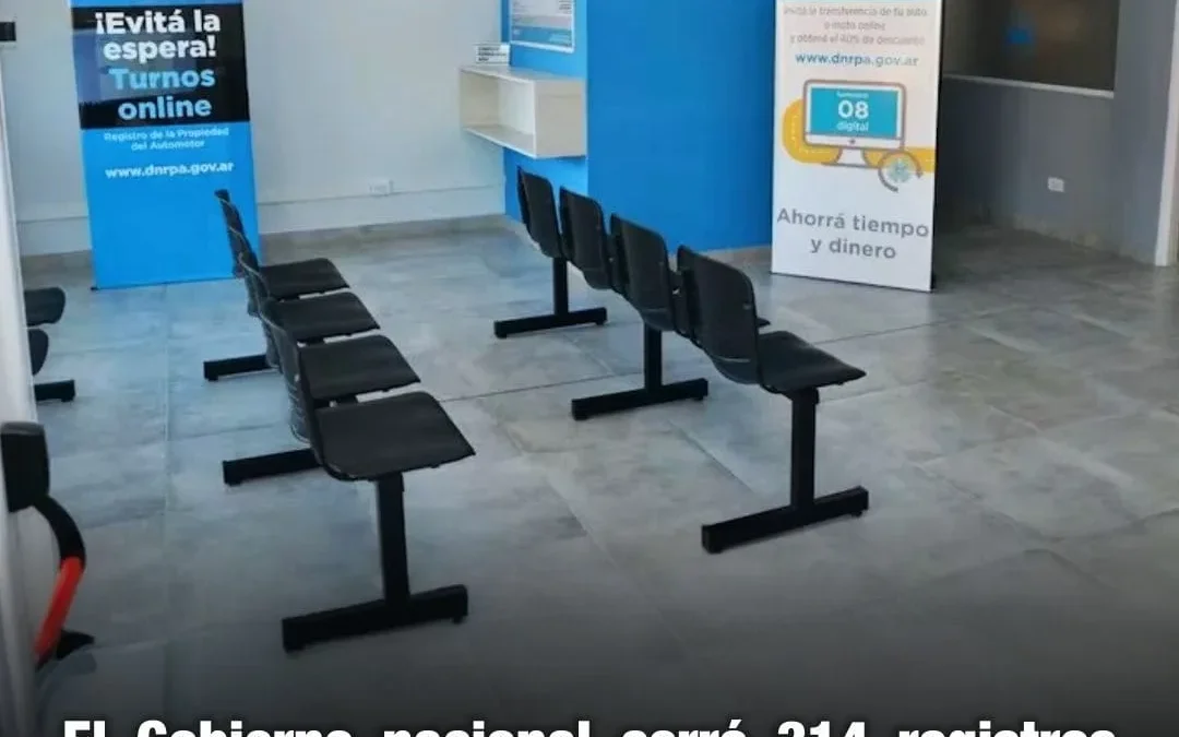 El gobierno nacional cerró 314 registros automotores desde julio, y avanza hacia una digitalización total