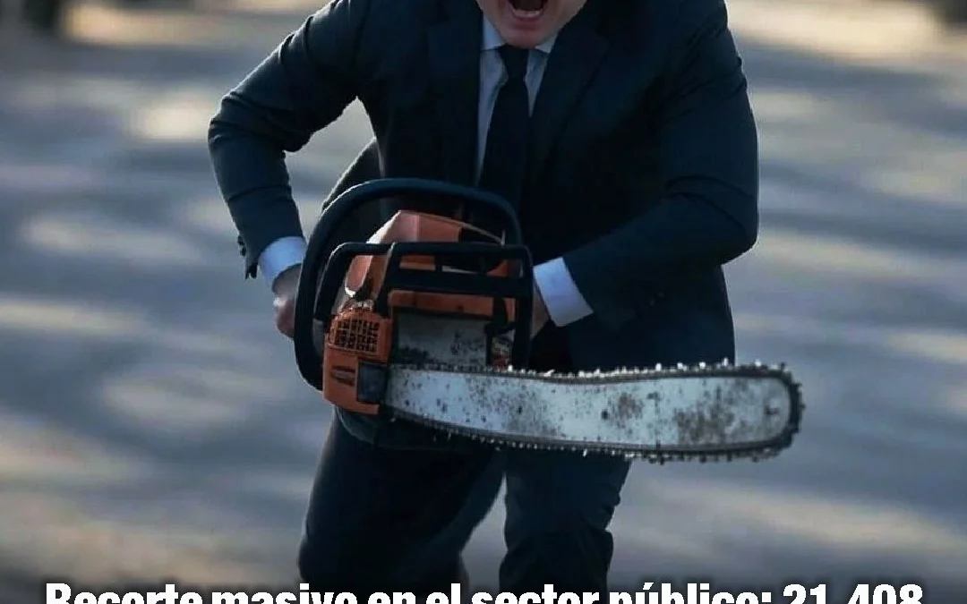 Recorte masivo en el sector público