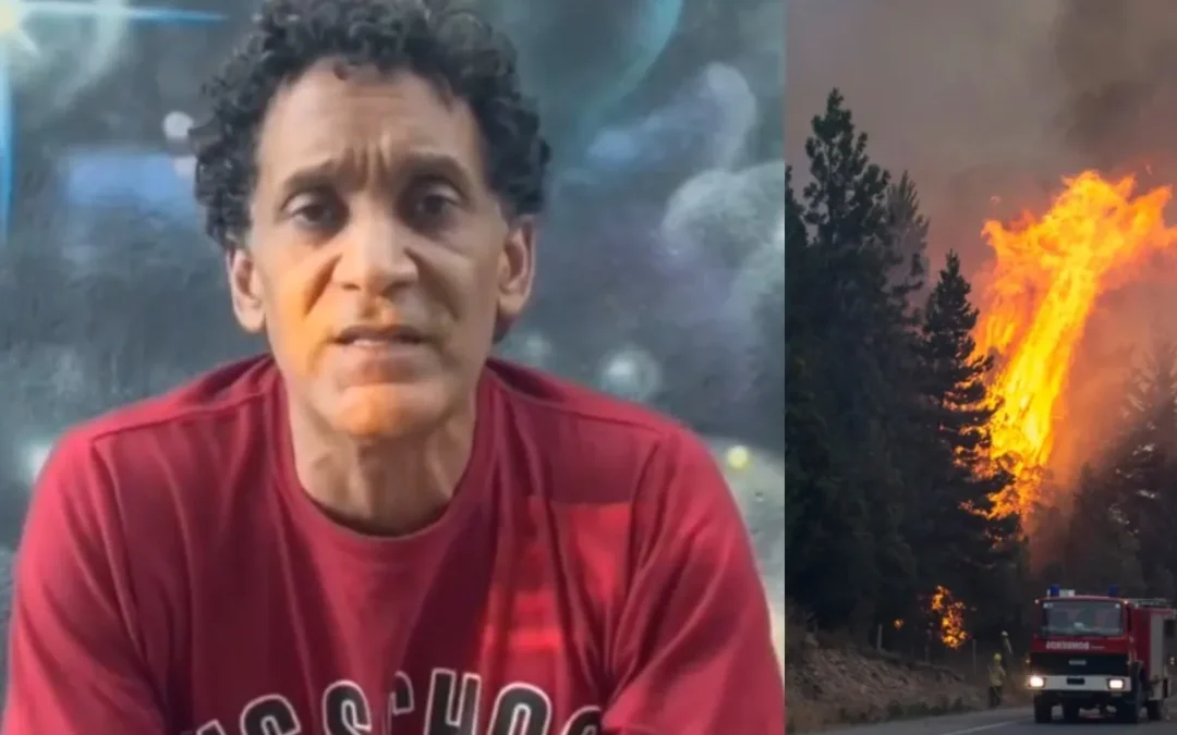 El actor Diego Alonso cuestionó la ausencia del Gobierno Nacional en los incendios de El Bolsón: «Los políticos tienen que salir de la televisión e ir a trabajar»