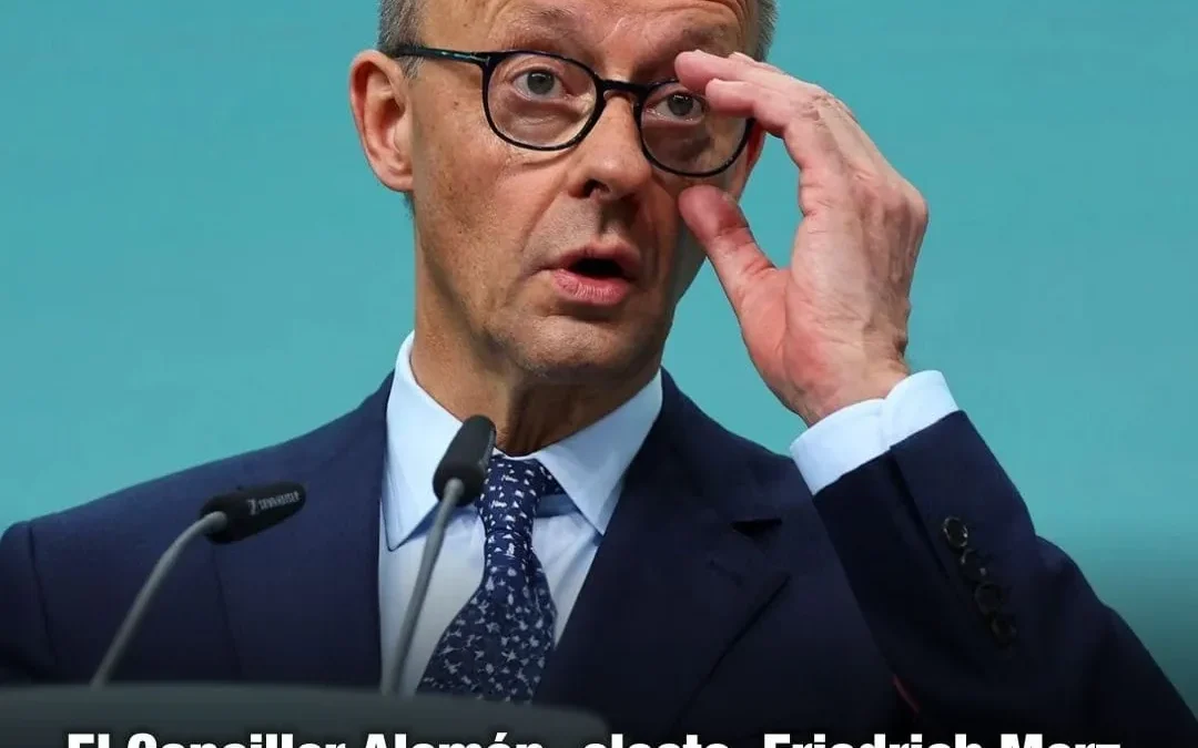 El canciller alemán electo, Friedrich Merz, apuntó contra la gestión de Milei