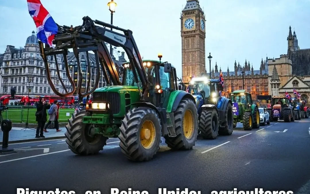 Piquetes en Reino Unido: agricultores temen que el nuevo impuesto a la herencia de propiedad agrícola aumente