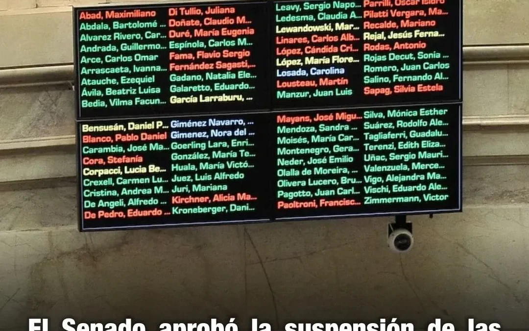 El Senado aprobó la suspensión de las elecciones PASO con amplia aprobación