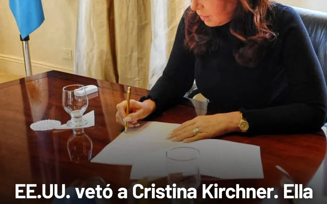 EE.UU. vetó a Cristina Kirchner. Ella sugirió que Milei y Trump están detrás, ironizó sobre acusaciones al presidente y cuestionó que Videla y Massera nunca fueron prohibidos