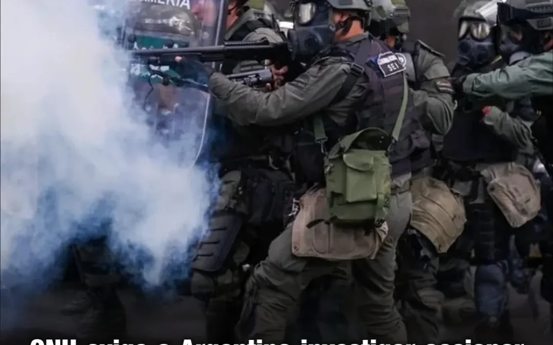 ONU exige a Argentina investigar accionar policial en la manifestación frente al Congreso