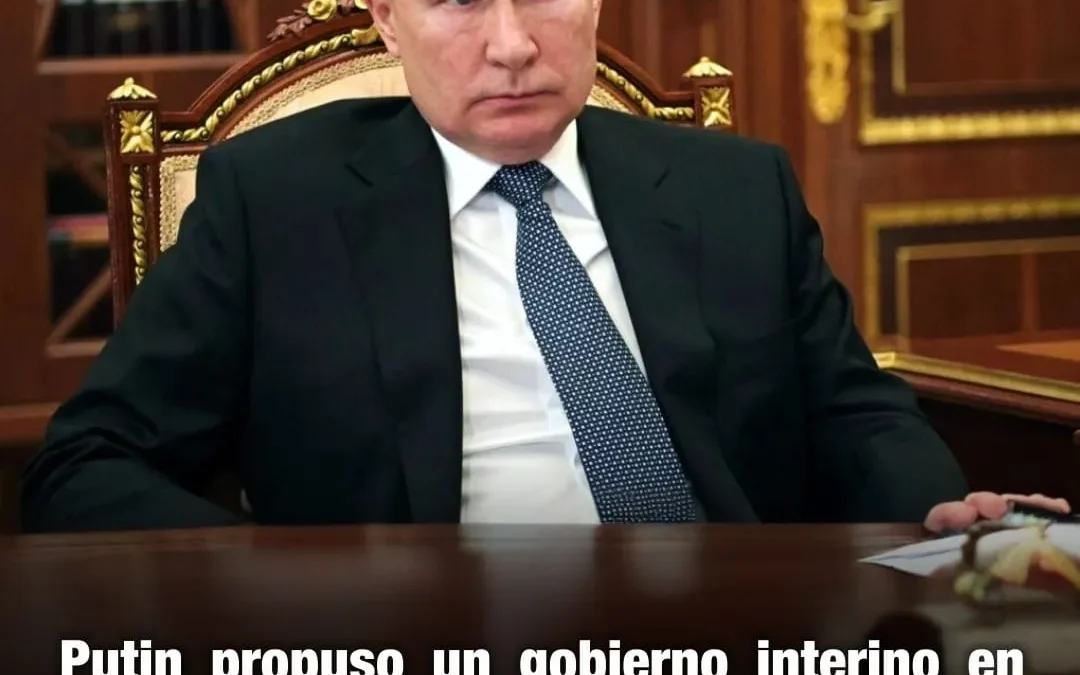 Putin propuso un gobierno interino en Ucrania