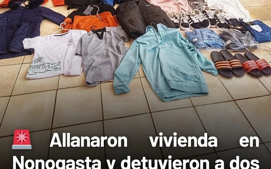 Allanaron vivienda en Nonogasta y detuvieron a dos jóvenes por denuncia de robo