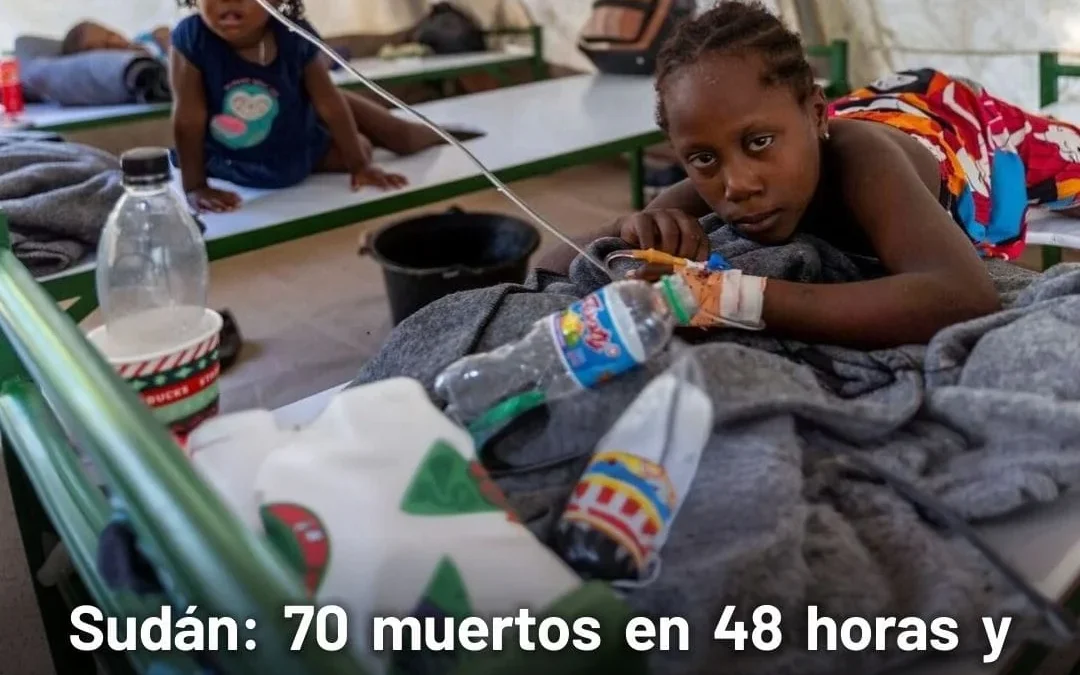 Sudan: 70 muertos en 48 horas y 2.119 casos de cólera en Jartum, la capital del país