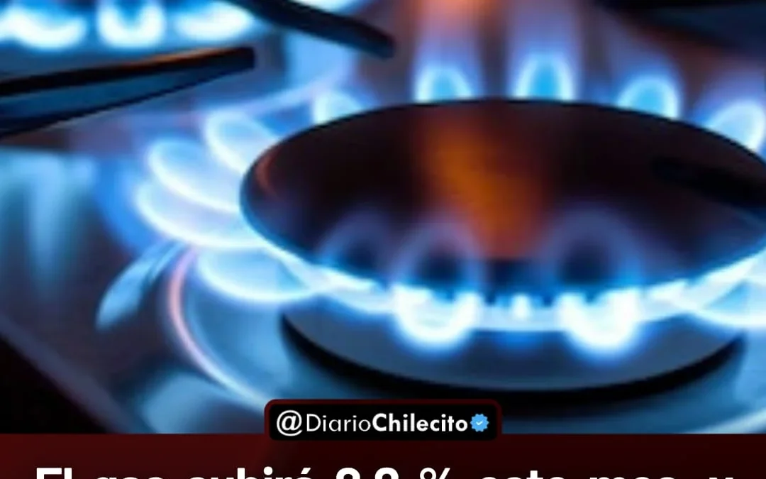 El gas subirá 2,8% este mes, y tiene permiso de subir durante 31 meses