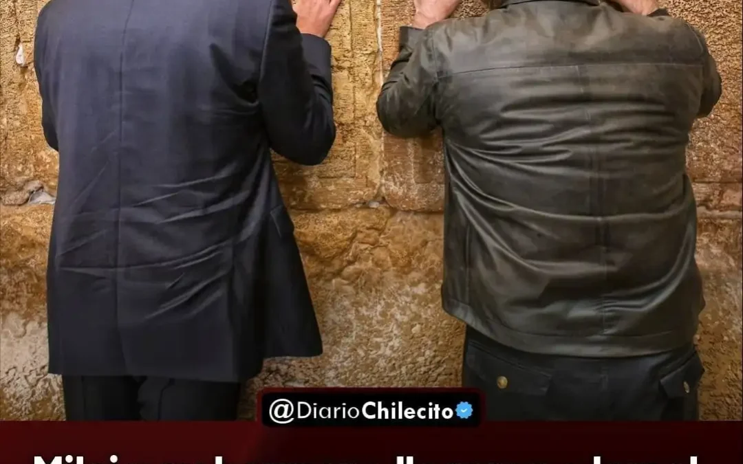 Milei y su hermana llegaron a Israel, lloró en el Muro de los Lamentos y se reunió con Netanyahu