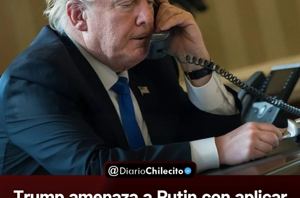 Trump amenaza a Putin con ampliar aranceles del 100%