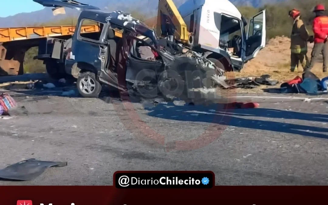 Murieron tres personas tras un choque frontal en ruta nacional 38 entre La Rioja y Catamarca