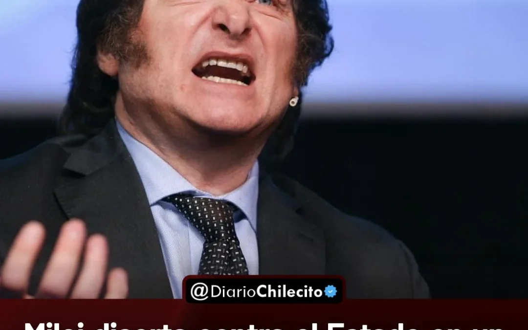 Milei diserta contra el estado en un acto privado, con respaldo oficial y logística pública, mientras crece el desempleo