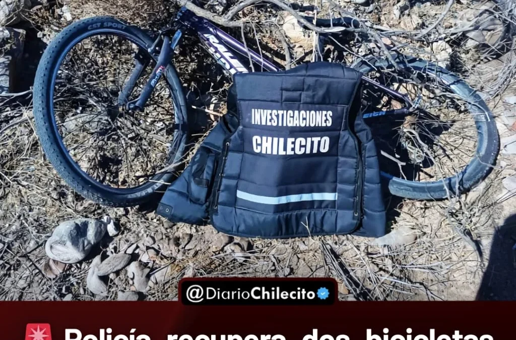 Policía recupera dos bicicletas robadas en Guanchin y las devuelve a joven que las había denunciado como sustraídas días atrás