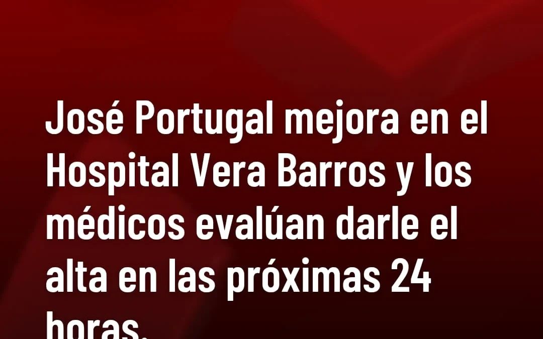 José Portugal mejora en el Hospital Vera Barros y los médicos evalúan darle el alta en las próximas 24 hs
