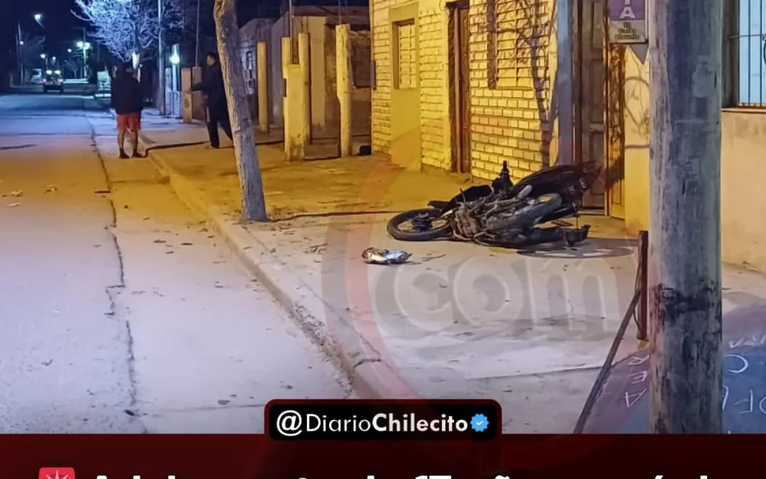 Adolescente de 17 años cayó de su moto en Vichigasta, sufrió fractura de fémur y dió alcoholemia positiva de 0,93 gramos por litro