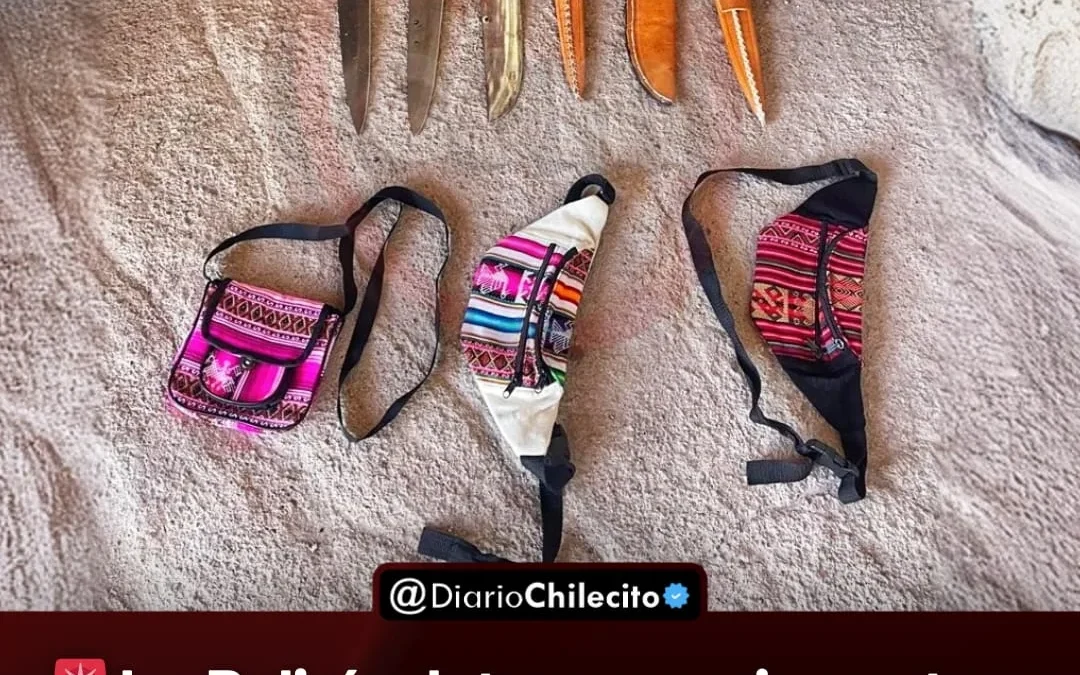 La Policía detuvo a un joven tras un allanamiento por hurto y secuestró cuchillos, y objetos tras denuncia en carpa de artesanos