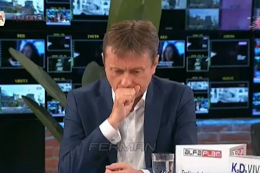Serbia: un Ministro del Gobierno sufrió un ACV mientras le hacían una entrevista para un canal de televisión