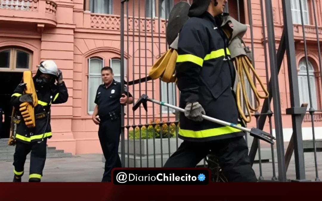 Fuego en Casa rosada bomberos apagaron un principio de incendio en el primer piso y evacuaron oficinas de trabajo