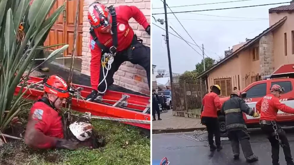 Córdoba: mujer de 82 años cayó a un pozo de nueve metros de profundidad. Fue rescatada por la Unidad de Alto Riesgo de esa Provincia